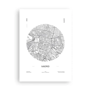 Poster - Anatomie van Madrid - 50x70 cm