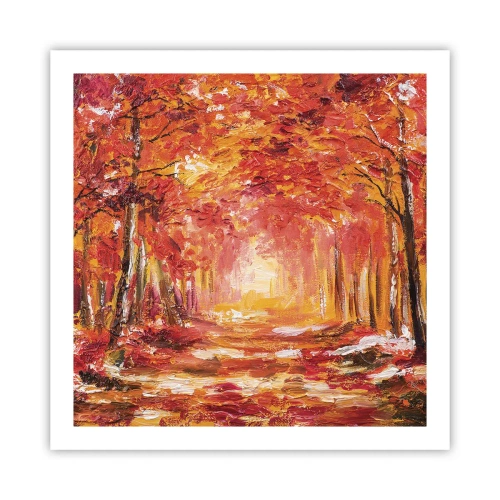 Poster - Koperen bos - 60x60 cm