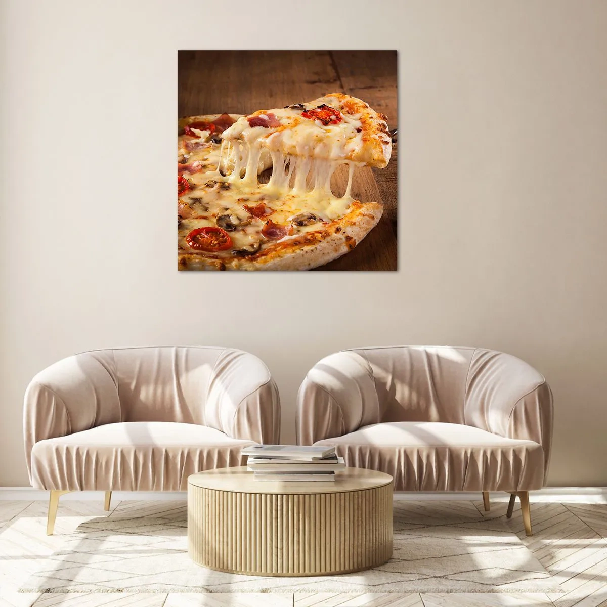 Schilderen op glas - Een meesterwerk van Italiaanse kunst - 70x70 cm