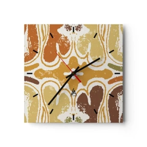 Wandklok - Klok - Sentimentele abstractie - 30x30 cm