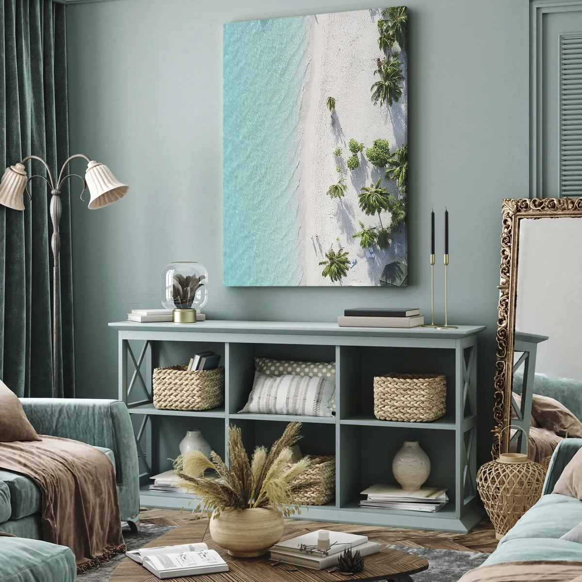 Schilderen op canvas - Een vakantie in het paradijs - 45x80 cm