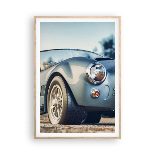 Een poster in een licht eiken lijst - Omdat stijl ertoe doet - 70x100 cm