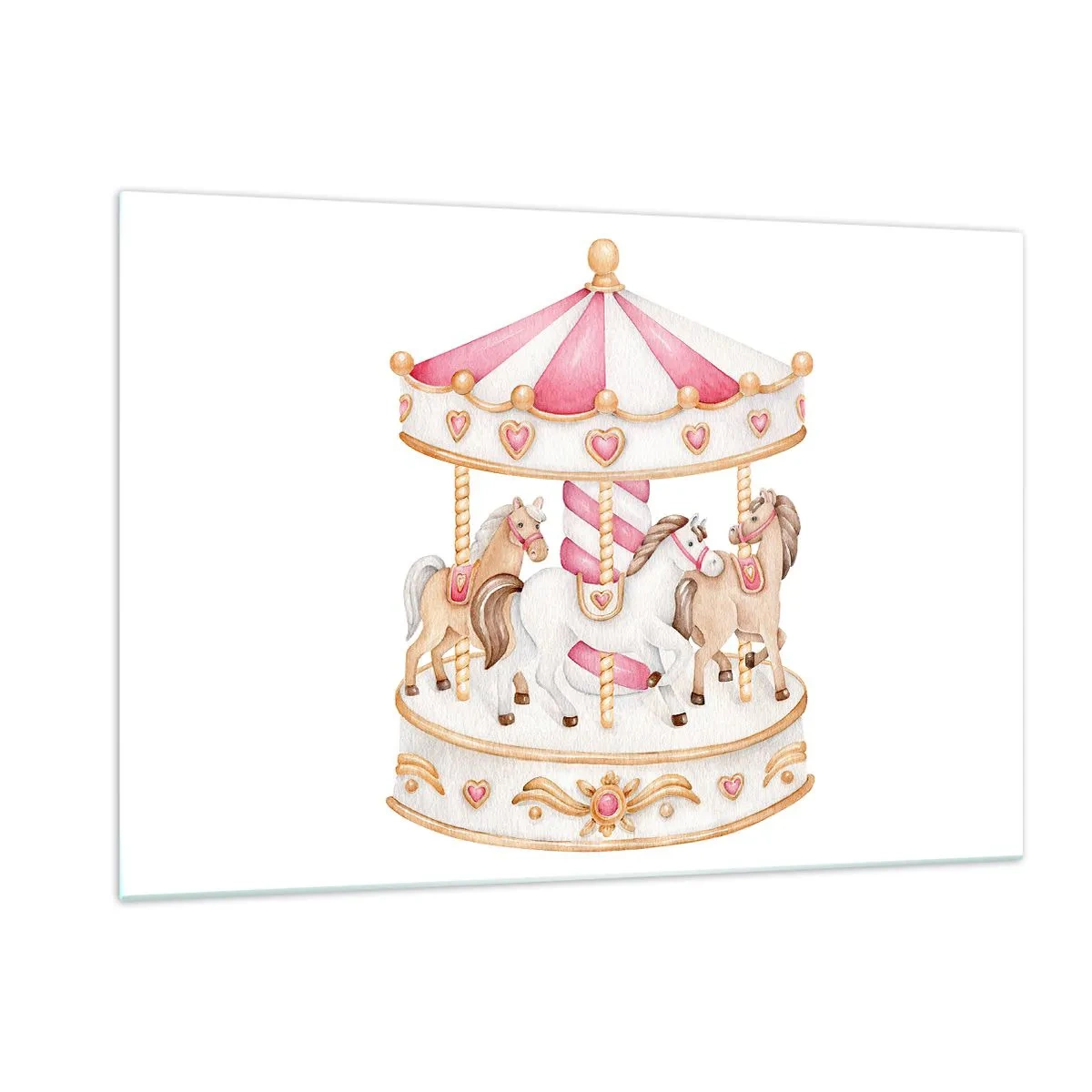 Schilderen op glas - De zoete kinderwereld - 120x80 cm