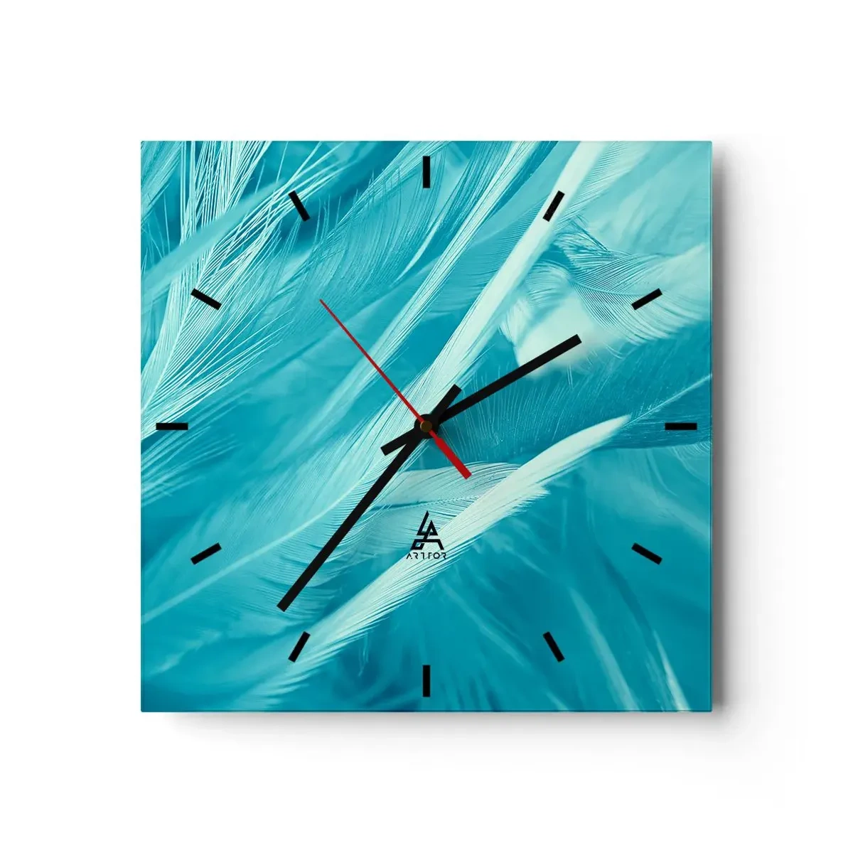 Wandklok - Klok - Verdrinken in pluisjes - 30x30 cm