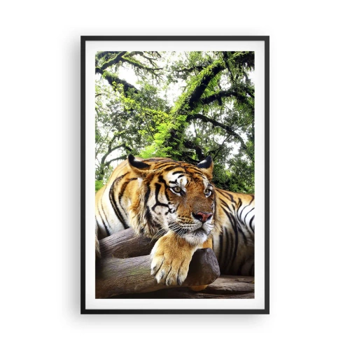 Poster in een zwarte lijst - Met vriendelijke groet - 61x91 cm