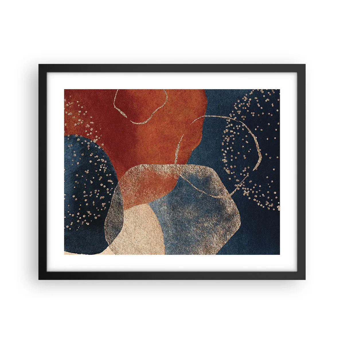 Poster in een zwarte lijst - De lichtheid van het zijn - 50x40 cm