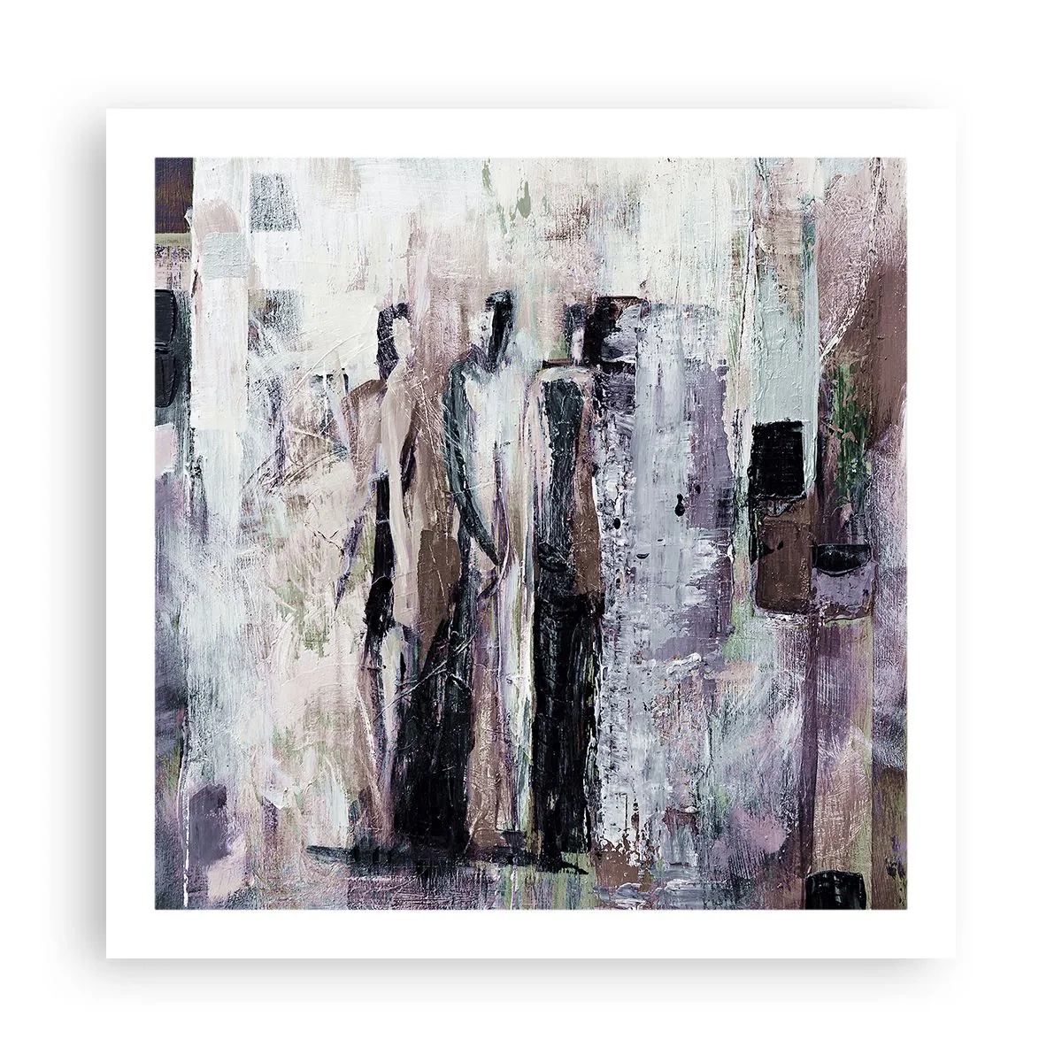 Poster - De mysterieuze drie - 60x60 cm