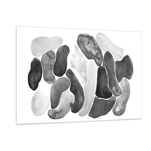Schilderen op glas - Rotsachtige abstractie - 120x80 cm