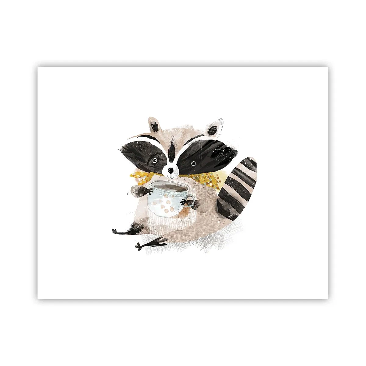 Poster - Mijn vriend de wasbeer - 50x40 cm