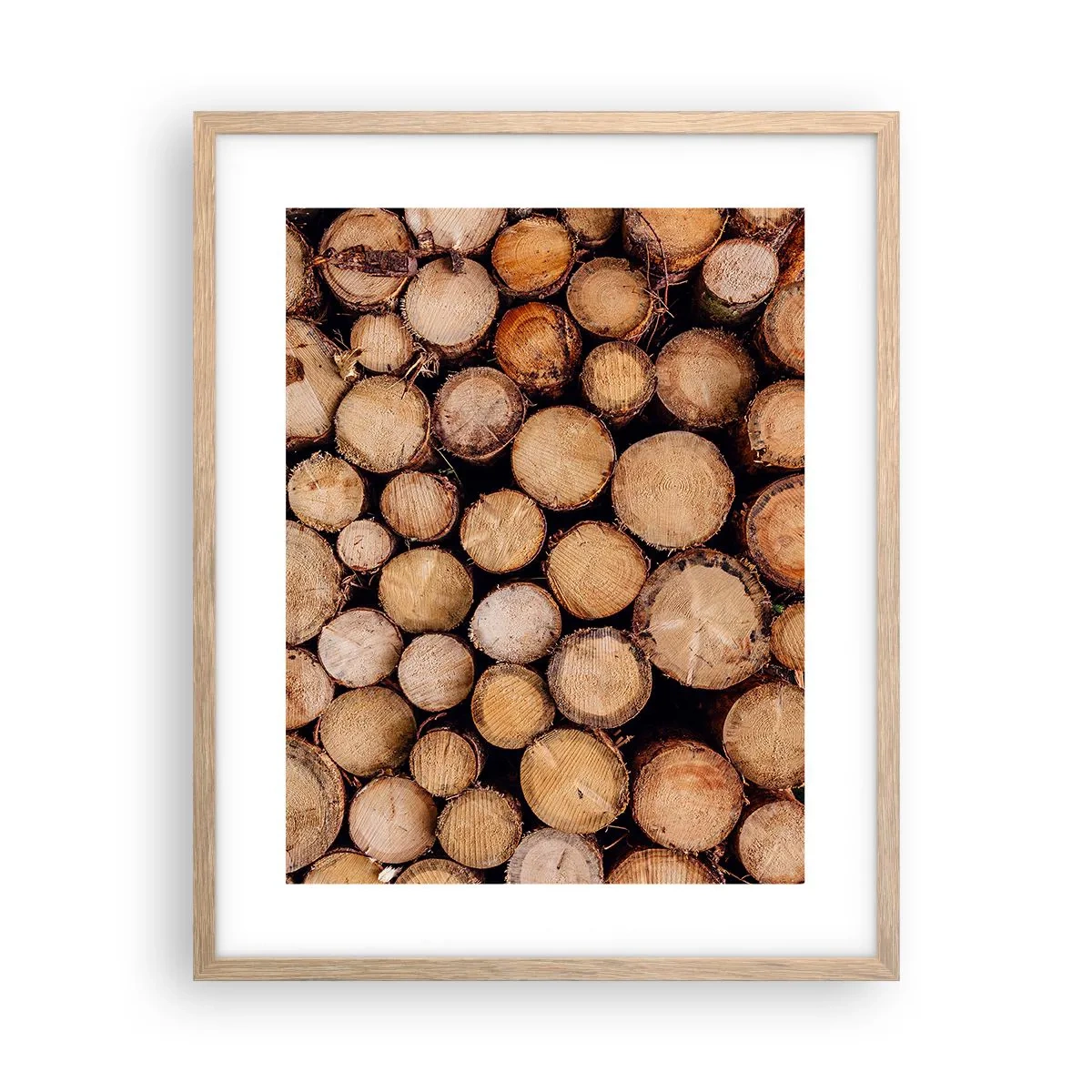 Een poster in een licht eiken lijst - Een nieuw begin - 40x50 cm