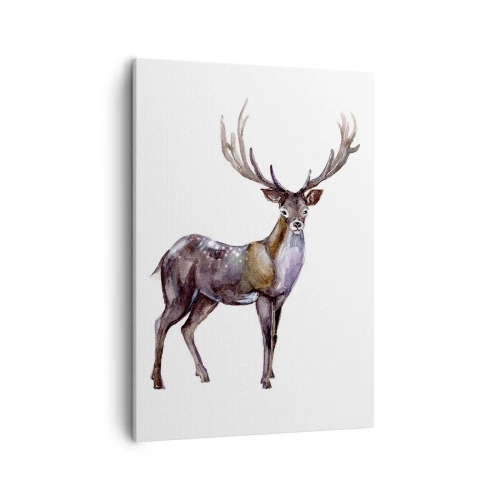 Schilderen op canvas - Koning van het noordelijke bos - 50x70 cm