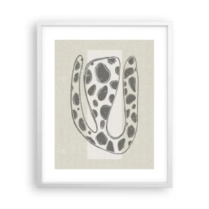 Poster in een witte lijst - Een vreemd wezen - 40x50 cm