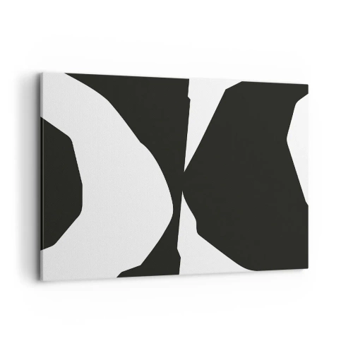 Schilderen op canvas - Positief – negatief - 100x70 cm