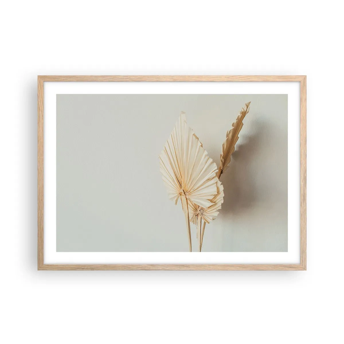 Een poster in een licht eiken lijst - Wanneer je verlichting nodig hebt - 70x50 cm