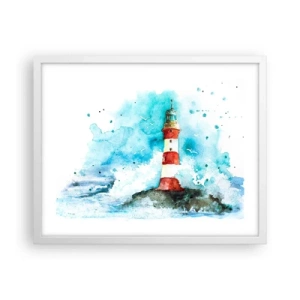 Poster in een witte lijst - Eenheid van de elementen - 50x40 cm