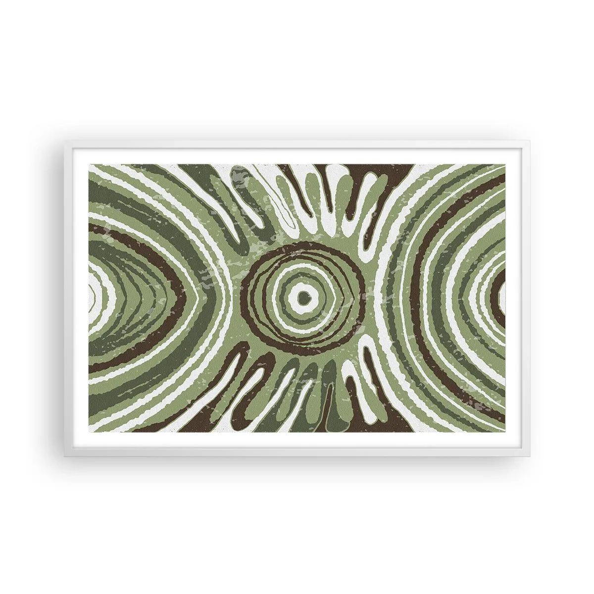 Poster in een witte lijst - Een explosie van emoties - 91x61 cm