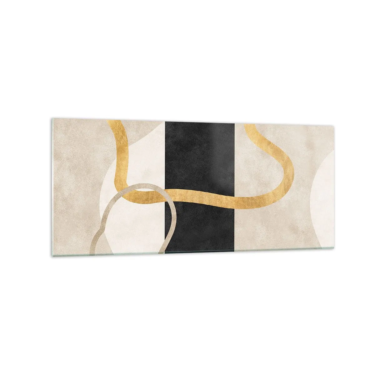 Schilderen op glas - Verwarde vormen - 120x50 cm
