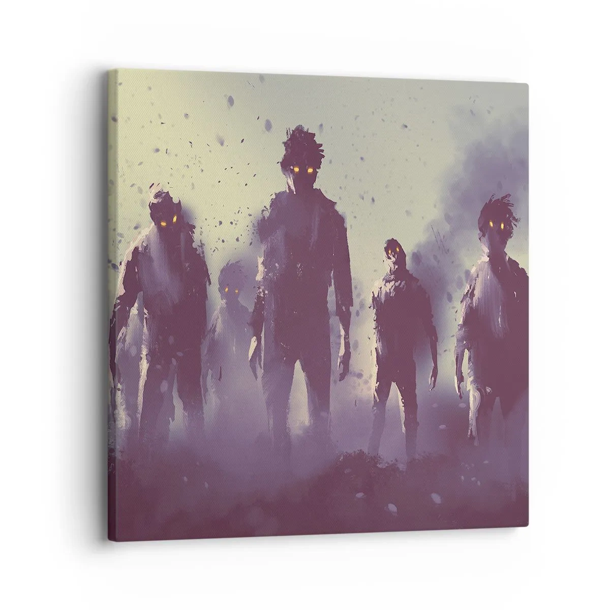 Schilderen op canvas - Wees voorzichtig! Ze komen er aan - 30x30 cm