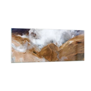 Schilderen op glas - De rauwe schoonheid van IJsland - 100x40 cm