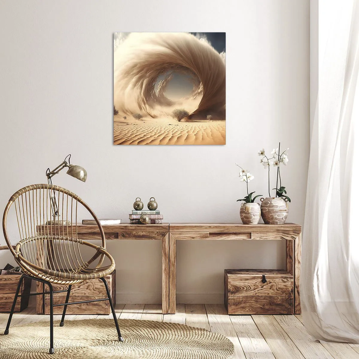 Schilderen op canvas - Open portaal - 60x60 cm