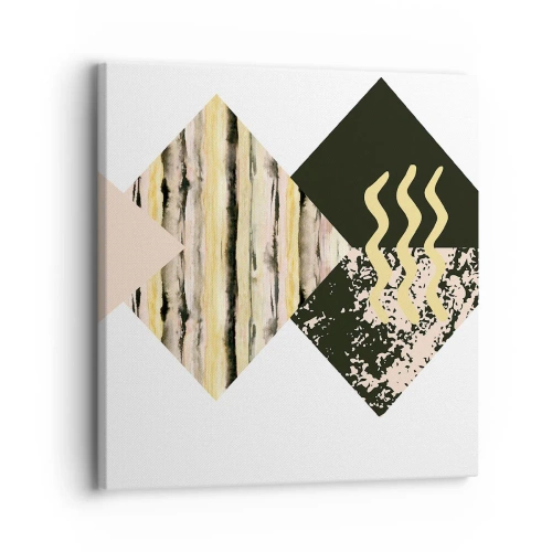 Schilderen op canvas - Er is niet zo eenvoudig - 30x30 cm