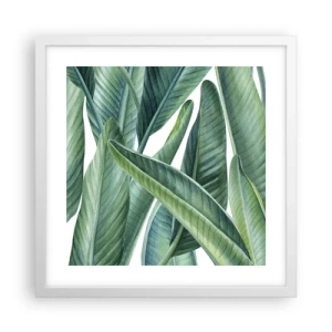 Poster in een witte lijst - Groen zelf - 40x40 cm