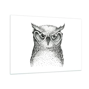 Schilderen op glas - Verstandig en met liefde - 100x70 cm