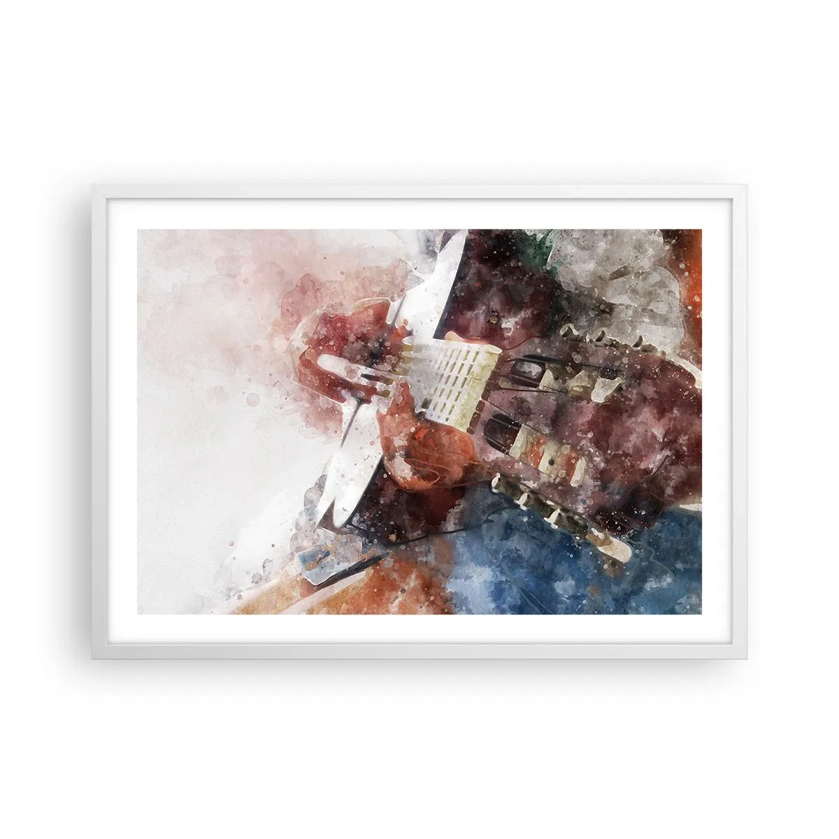 Poster in een witte lijst - En wat vind je ervan? - 70x50 cm