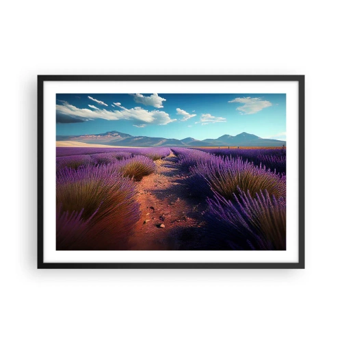 Poster in een zwarte lijst - Geurige velden - 70x50 cm