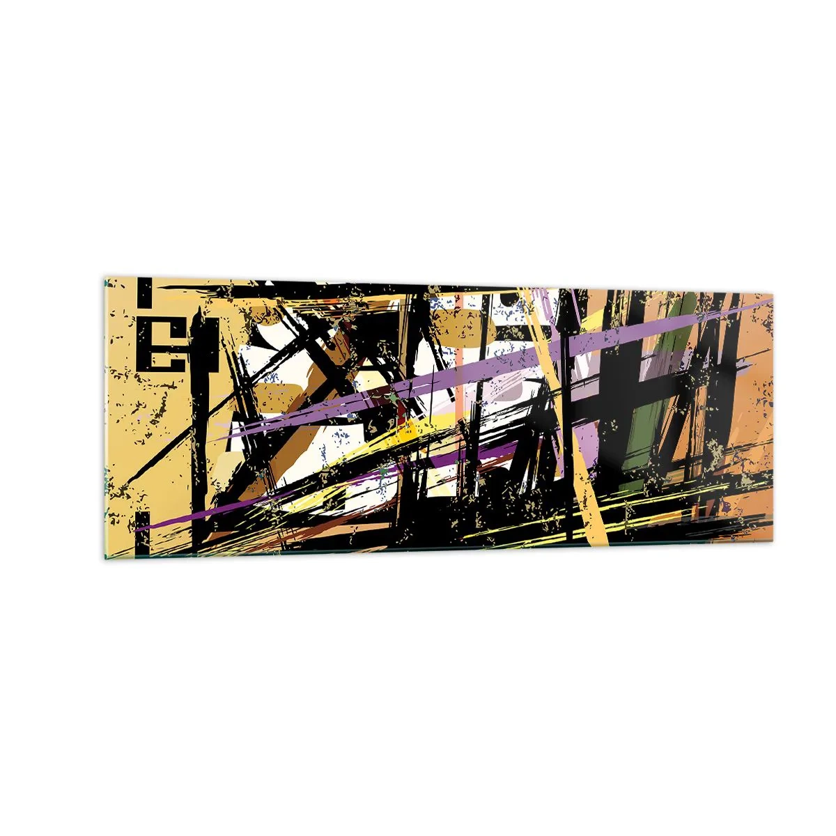 Schilderen op glas - Een scherp snijden - 140x50 cm