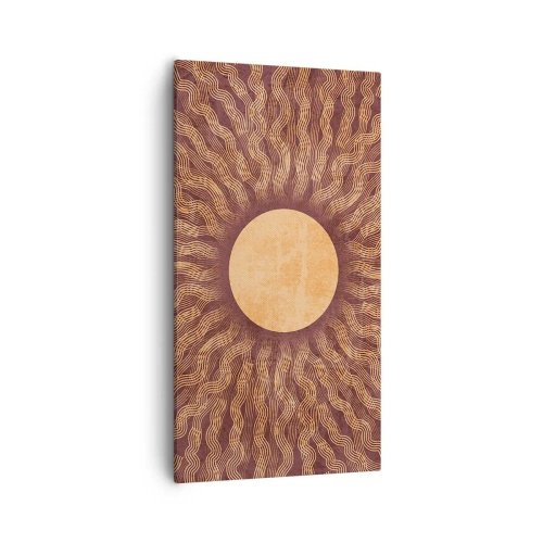 Schilderen op canvas - Zon icoon - 55x100 cm