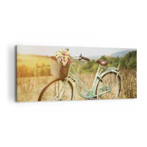 Schilderen op canvas - Ik blijf hier nog even - 120x50 cm