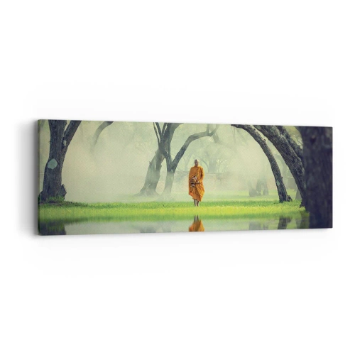 Schilderen op canvas - Op weg naar verlichting - 90x30 cm