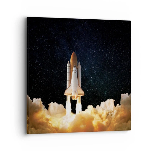 Schilderen op canvas - Advertentie astra! - 30x30 cm