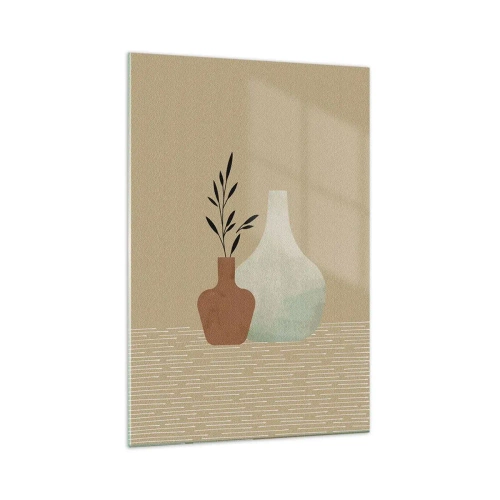 Schilderen op glas - De vaas en zijn idee - 70x100 cm