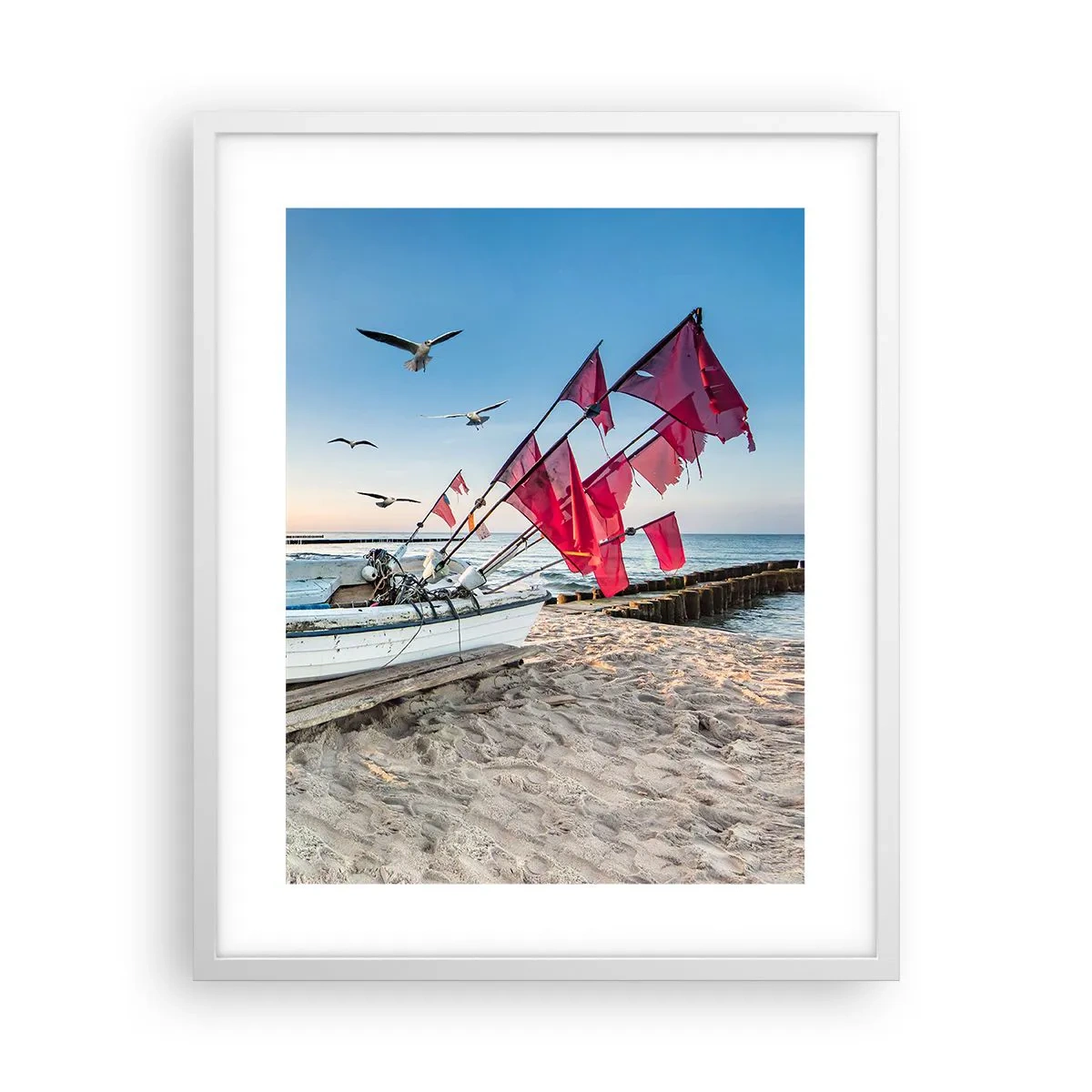 Poster in een witte lijst - Een welverdiende rust - 40x50 cm