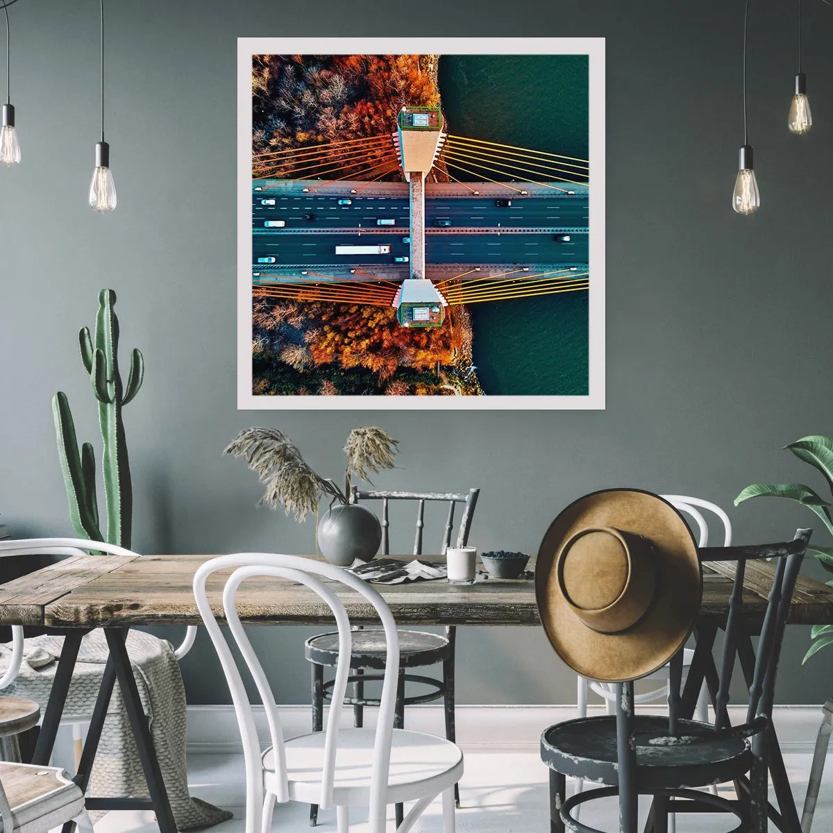 Poster - BEYOND the waters, beyond the forest - 40x40 cm