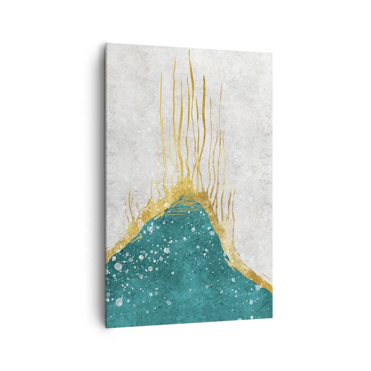 Schilderen op canvas - Gouden vloed - 80x120 cm