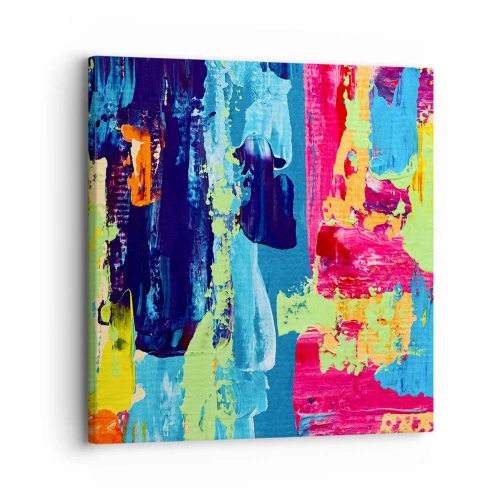 Schilderen op canvas - Het leven is mooi! - 30x30 cm