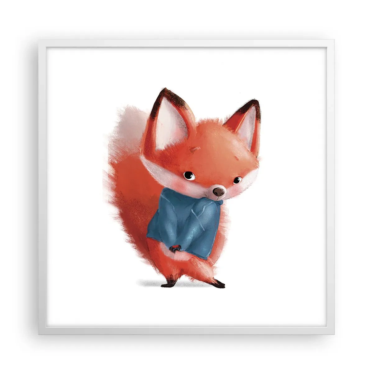 Poster in een witte lijst - Past het bij me? - 60x60 cm