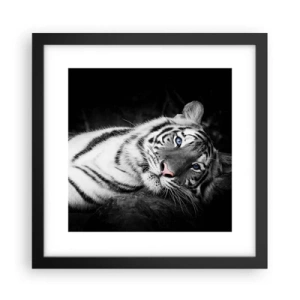 Poster in een zwarte lijst - Wildheid en vrede - 30x30 cm