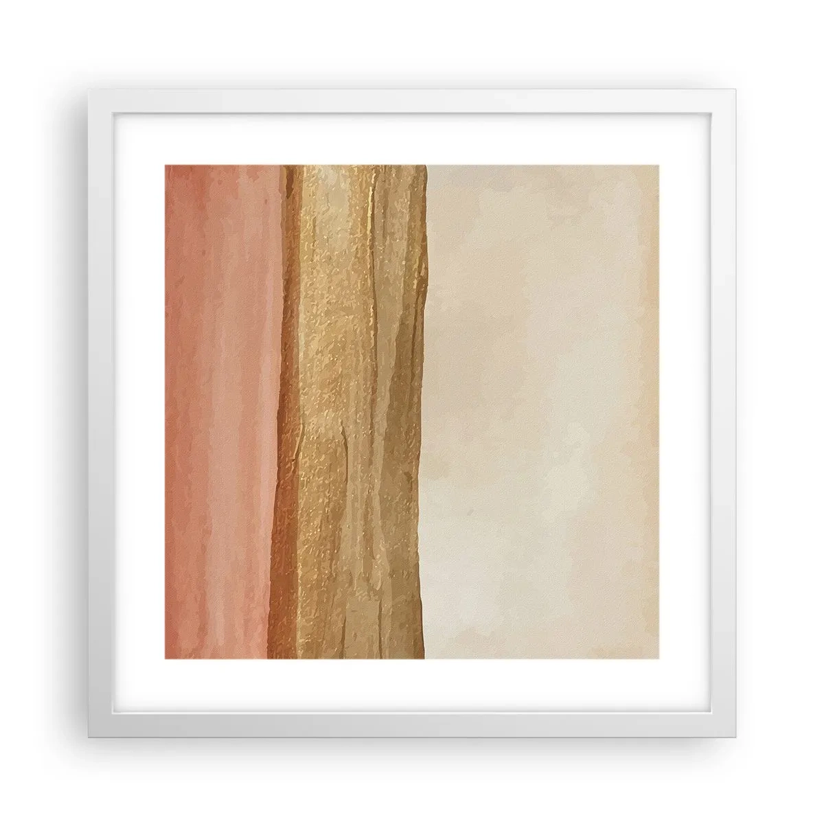 Poster in een witte lijst - Verticale compositie - 40x40 cm