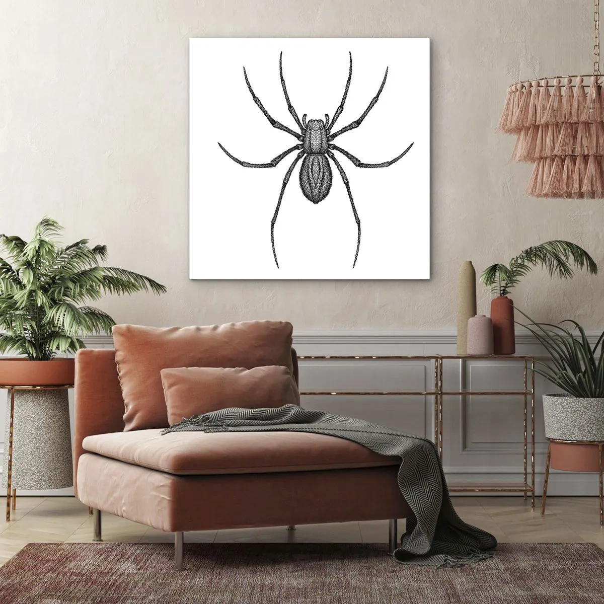 Schilderen op canvas - Verontrustende precisie - 40x40 cm