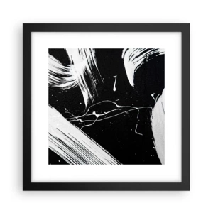 Poster in een zwarte lijst - Breek de duisternis - 30x30 cm