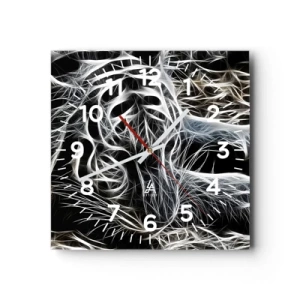 Wandklok - Klok - Een onderzoek naar de lichtheid van katten - 30x30 cm