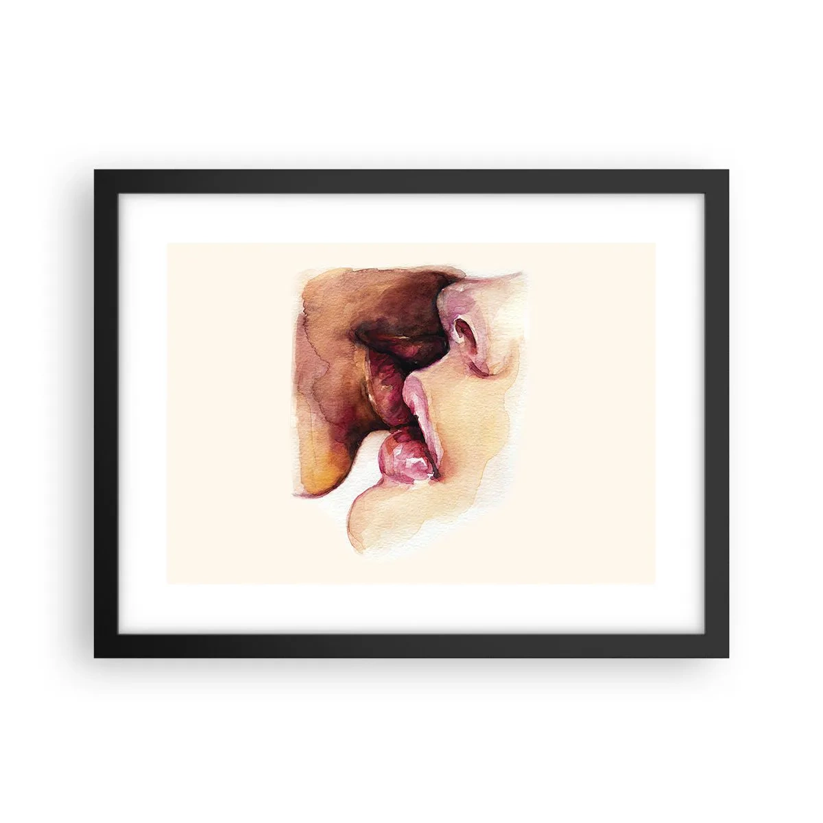 Poster in een zwarte lijst - Zoals dag en nacht, aarde en lucht - 40x30 cm