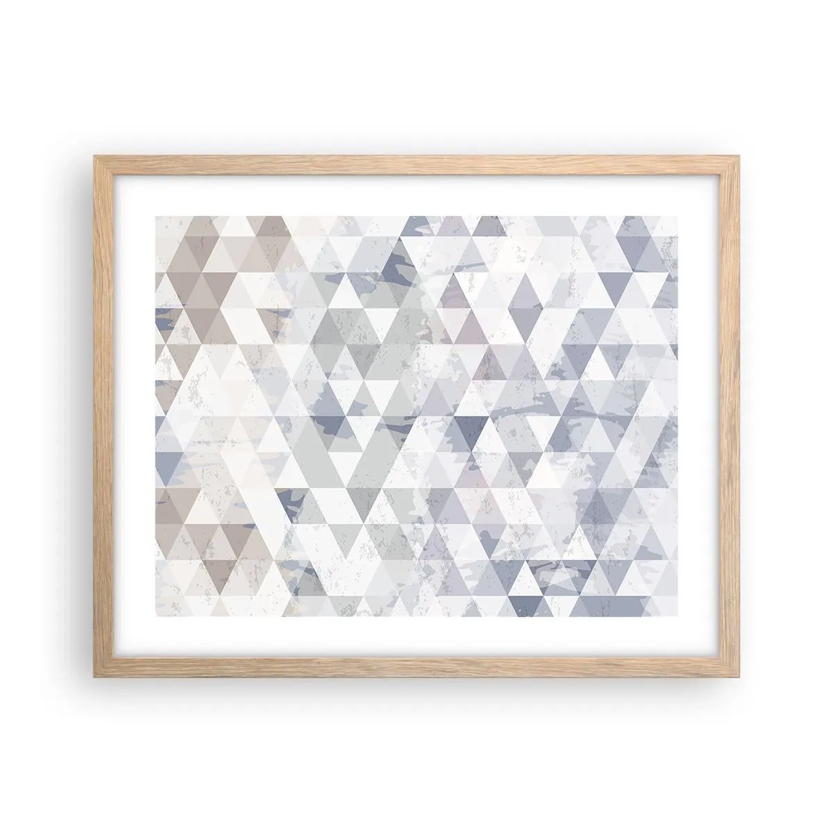Een poster in een licht eiken lijst - In ritme op drie - 50x40 cm