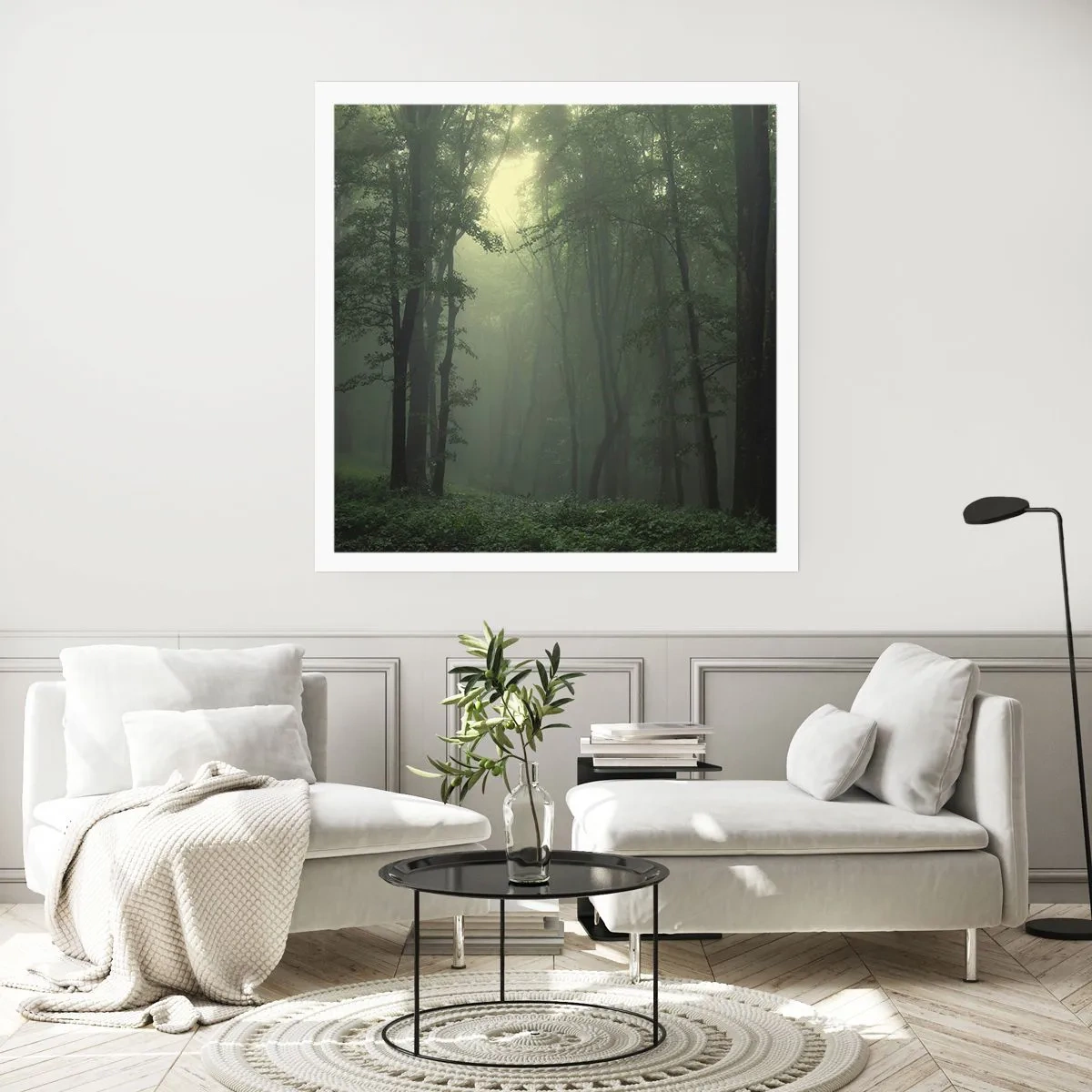 Poster - Voordat hij wakker wordt - 60x60 cm