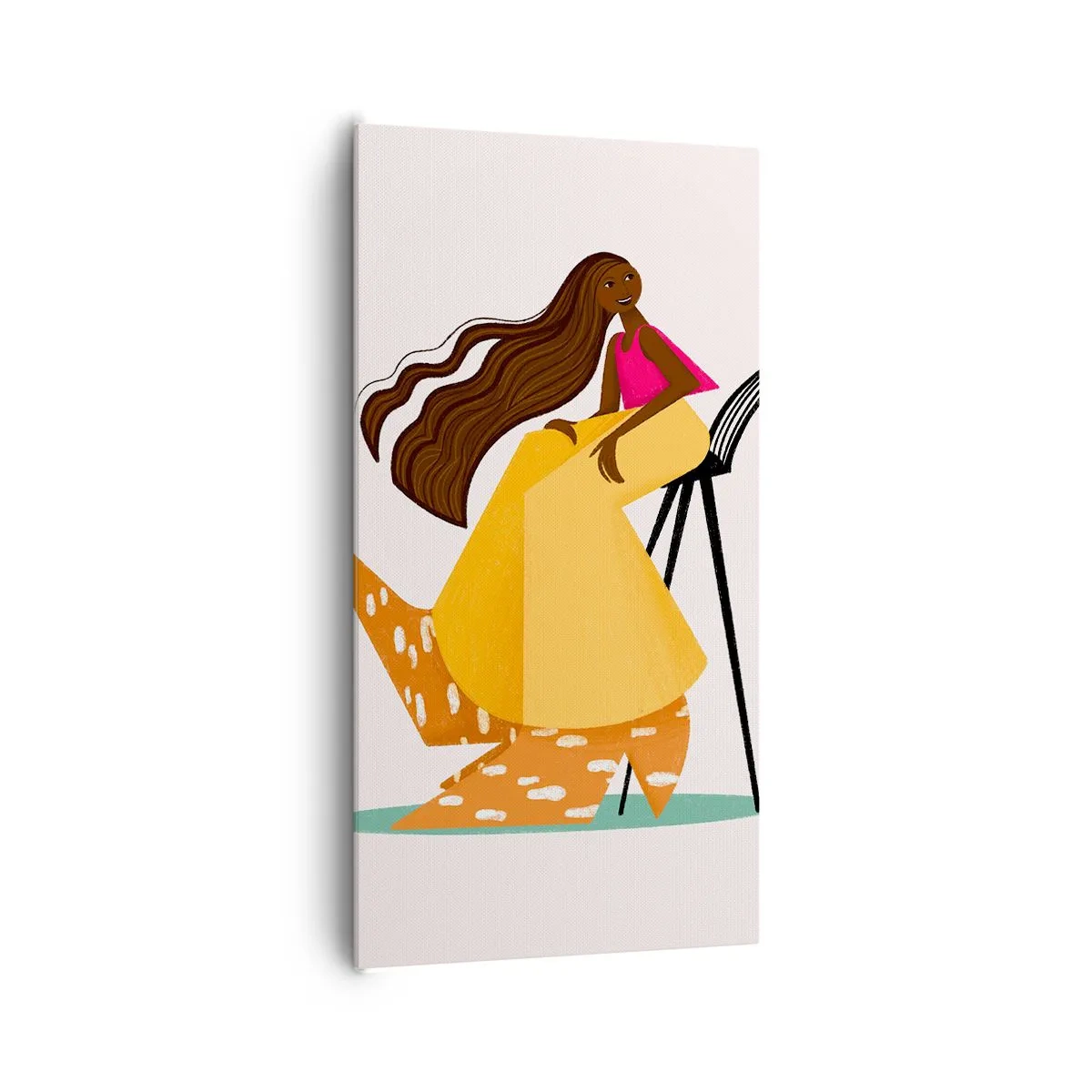 Schilderen op canvas - Fashion is ook leuk - 65x120 cm