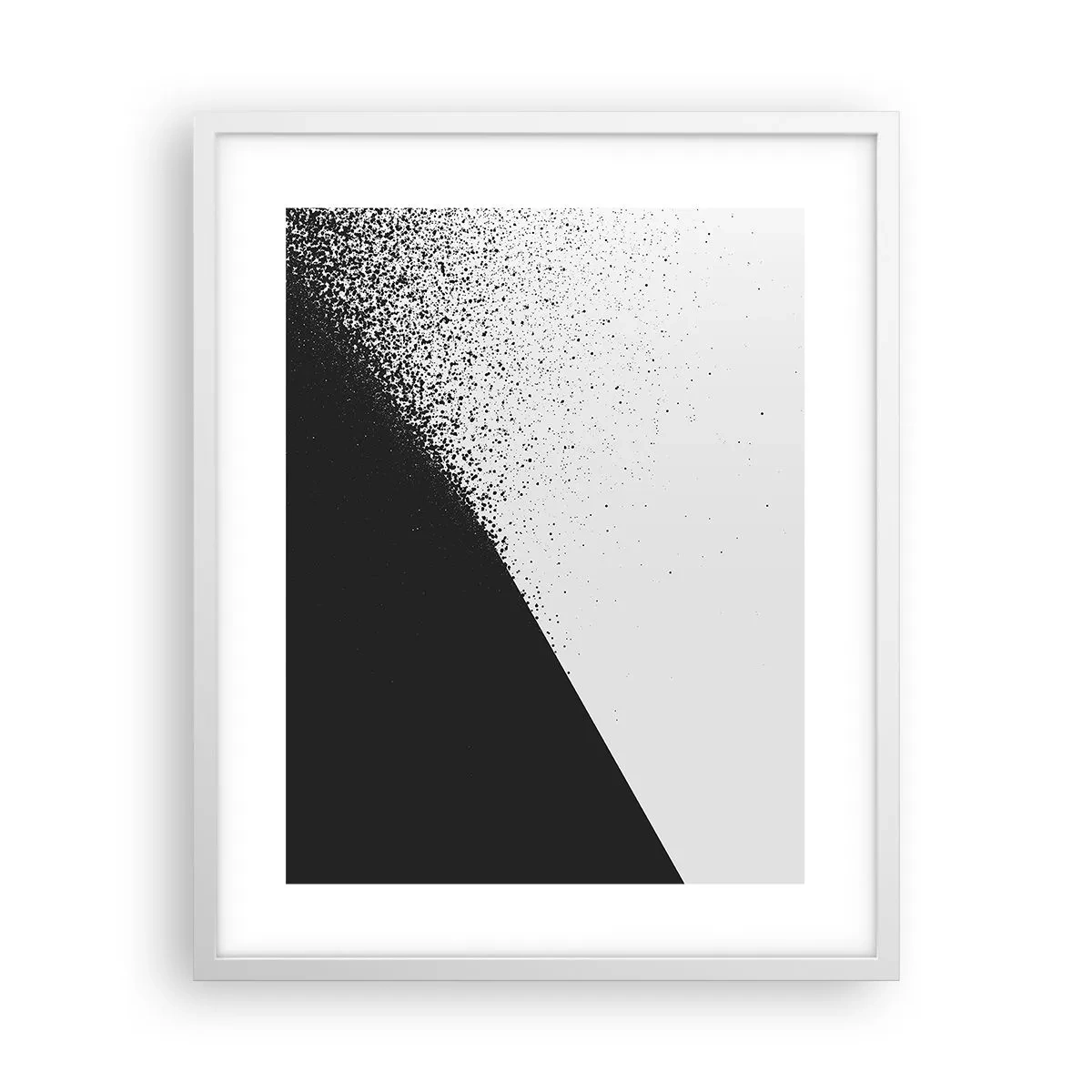 Poster in een witte lijst - Steeds sneller, meer en meer - 40x50 cm